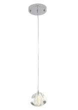  DLS110P4C - Pendant Iron & Glass