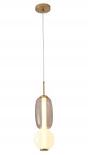  DLS34P15WG - LED Pendant Metal & Glass