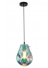  DLS49P8B - Pendant Metal & Glass