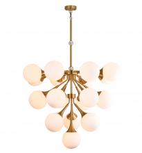  DU170C39CO - Chandelier Iron & Glass