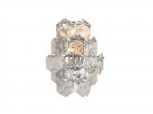  GL434W14CH - Wall Sconce Stainless Steel & Crystal