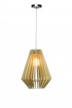  JU06P11W - Single Pendant Lighting Natural Wood