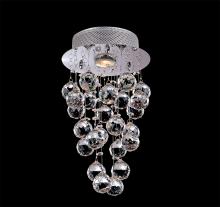  LX20 - Flush Mount Metal & Crystal