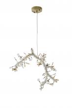  LX9902-BRZ - Chandelier Stainless Steel & Crystal