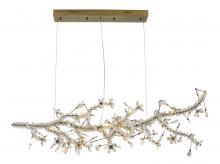  LX9905-BRZ - Chandelier Stainless Steel & Crystal