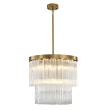  MU58C24BR - Chandelier Satin Brass