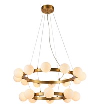  MU62 - Chandelier Antique Brass