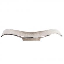  35031 - Silver Scrolled Metal Tray / Wall Art - Large