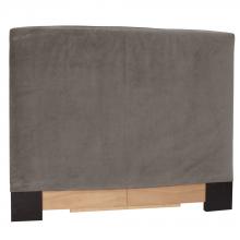  K122-225 - Twin Slipcovered Headboard Bella Pewter (Base and Cover Included)