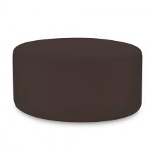  QC132-462 - Universal Round Ottoman Cover Seascape Chocolate (Cover Only)