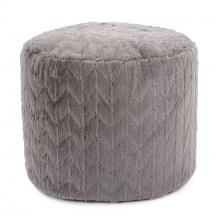  872-1093 - Tall Pouf Angora Stone