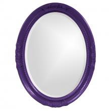  40101RP - Queen Ann Mirror - Glossy Royal Purple