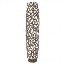  35092 - Bronze Aluminum Branch Vase, Small