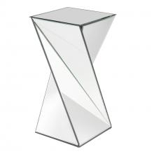  11093 - Twisted Mirrored Side Table