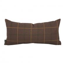  4-1010 - Kidney Pillow Oxford Chocolate - Poly Insert