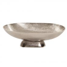  35120 - Textured Footed Bowl in Bright Silver, Large