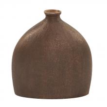  35117 - Textured Flask Vase in Dark Copper, Small