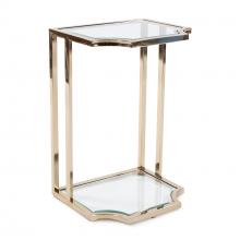  58034 - Scalloped Edge Gold Side Table