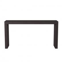  37131 - Black Wood Grain Veneer Console Table