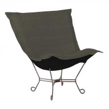  500-201 - Scroll Puff Chair Sterling Charcoal Titanium Frame