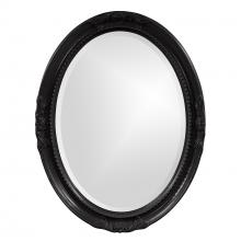  40101BL - Queen Ann Mirror - Glossy Black