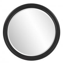  53122 - George Matte Black Round Mirror