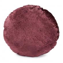  R18-1125 - 18" Round Pillow Amaron Raisin Crushed Velvet