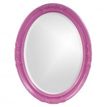  40101HP - Queen Ann Mirror - Glossy Hot Pink