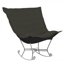  600-201 - Scroll Puff Rocker Sterling Charcoal Titanium Frame