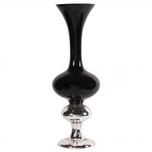  93004 - Black Hand Blown Glass Vase Tall