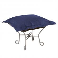  510-972 - Scroll Puff Ottoman Bella Royal Titanium Frame