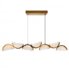  1715P54-7-624 - Moon Integrated LED Brass Chandelier