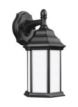 Generation Lighting 8338751EN3-12 - Sevier traditional 1-light LED outdoor exterior small downlight outdoor wall lantern sconce in black