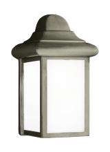 Generation Lighting 8988EN3-155 - Mullberry Hill traditional 1-light LED outdoor exterior wall lantern sconce in pewter finish with sm