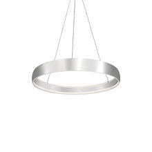  PD22735-BS - Halo 35-in Brushed Silver LED Pendant