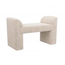 Arteriors Home FHU01 - Windemere Bench Cream Sherpa