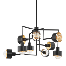  F8737-SBK/GL - North Chandelier