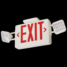  ECRG SQ M6 - Thermoplastic LED exit/unit combo, red/g