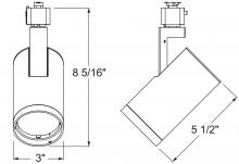  R620L 27K 80CRI PDIM VBS BL - Trac-Lites 10W LED Variable Beam, 2700K,