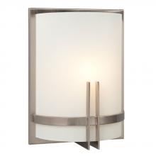  L211690BN012A1 - LED Wall Sconce - in Brushed Nickel finish with Frosted White Glass