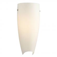  213140BN-PL13 - Wall Sconce - in Brushed Nickel finish with Satin White Glass