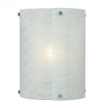  215040CH - 1-Light Wall Sconce in Polished Chrome with Frosted Textured Glass