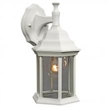 Galaxy Lighting 301830WH - Outdoor Cast Aluminum Lantern - White w/ Clear Beveled Glass