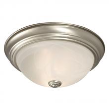  625031PT PL13 - Flush Mount Ceiling Light - in Pewter finish with Marbled Glass