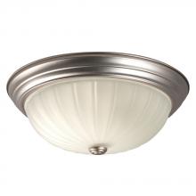  635023PT-213EB - Flush Mount Ceiling Light - in Pewter finish with Frosted Melon Glass