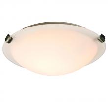  L680112WP010A1 - LED Flush Mount Ceiling Light - in Pewter finish with White Glass