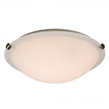  680116WH-PT-226EB - Flush Mount Ceiling Light - in Pewter finish with White Glass