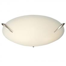  L680232BN010A1 - LED Flush Mount Ceiling Light - in Brushed Nickel finish with Satin White Glass