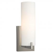  710691CH - 1 Light Vanity - in Polished Chrome with Satin White Glass