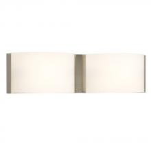  L712757BN024A1 - LED 2-Light Bath & Vanity Light - in Brushed Nickel finish with Satin White Glass